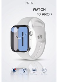 Resim Watch 10 Pro Plus 2 Gb Hafızalı Android Ve Ios Uyumlu Beyaz Akıllı Saat 
