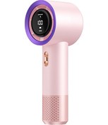 Resim Taşınabililir Mini Usb Şarjlı Turbo Dijital Ekranlı El Vantilatör Fan Soğutucu T13 Pembe 