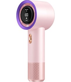 Resim Taşınabililir Mini Usb Şarjlı Turbo Dijital Ekranlı El Vantilatör Fan Soğutucu T13 Pembe 