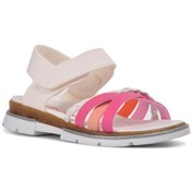 Resim Şiringenç 001 Beyaz-Pembe Çocuk Sandalet (545670384) 
