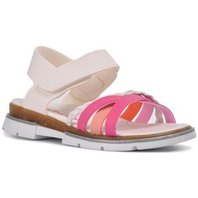 Resim Şiringenç 001 Beyaz-Pembe Çocuk Sandalet (545670384) 