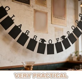 Resim Mezuniyet Fotoğraf Bannerı Siyah Kağıt Asma Dekorasyon Okul Duvarı Parti Malzemeleri Mezuniyet Töreni ve Kutlamalar 