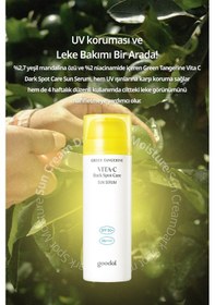 Resim Leke Karşıtı Serum Güneş Kremi Goodal Green Tangerine Vita C Dark Spot Care Sun Serum Spf50+ Pa++++ 