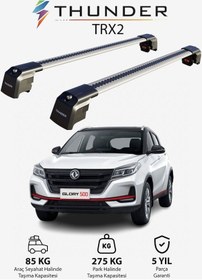 Resim Dongfeng Fengon 500 2020-sonrası Trx2 Thunder Carrier Kilitli Ara Atkı Taşıyıcı Tavan Barı Gri 