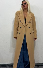 Resim NuNu Camel Özel Dokulu Ultra Premium Kaşe Kaban - Camel / Small 