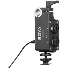 Resim Boya BY-MA2 Çift Kanallı XLR Mikrofon Ses Mikseri 