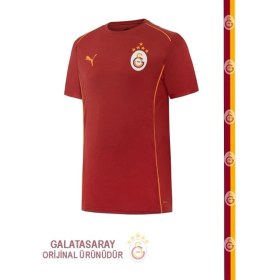 Resim Galatasaray Lisanslı Kırmızı Puma A Takım T-Shirt Ahşap Kutu Hediyeli 