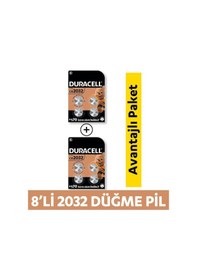 Resim Duracell DL/CR 2032 3V Lityum Düğme Pil 8’li 