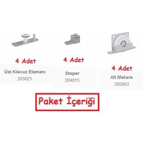 Resim Mepa Sks 90 Sürgü Kapı Sistemi Gömme Beyaz 