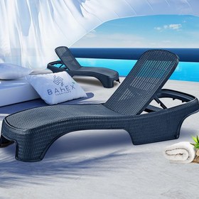 Resim Brezza Royal Rattan Şezlong 2 Adet 2536 Lüx Havuz & Plaj Şezlongu 3 Kademeli Katlanır 