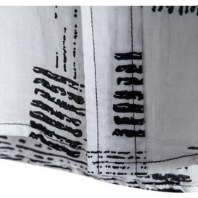 Resim Yingfu Siyah Kısa Kollu Erkek Gömlek Turn-down Yaka Yumuşak Baskı Gevşek Yaz Gömlek Streetwear L Siyah Siyah 