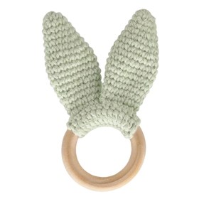 Resim Babyjem Ahşap Halka Diş Kaşıyıcı - Yeşil 