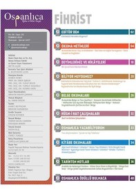 Resim Temmuz 2016 Osmanlıca Dergisi 