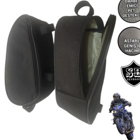 Resim Sevbags Su Geçirmez Motorsiklet Yan Avadanlık Çantaları İki Bölmeli Dayanıklı Malzeme 