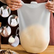 Resim 1pc Silikon Yoğurma Torbası Restoran için, Un Karıştırma Torbası, Çok Fonksiyonlu Hamur Karıştırma Torbası, Ekmek, Pastane, Pizza, Mısır Keki, Un Karıştırma Torbası, Depolama Torbası, Restoran için Pişirme Aracı 