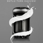 Resim Karaca Hatır Hüps Sütlü Türk Kahve Makinesi Antrasit 