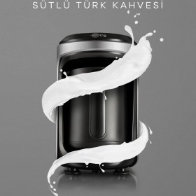Resim Karaca Hatır Hüps Sütlü Türk Kahve Makinesi Antrasit 