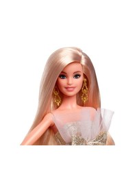 Resim Barbie 2025 Mutlu Yıllar Bebeği Sarışın 