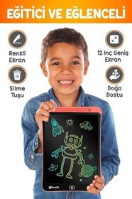 Resim Writing Tablet Lcd 12 Inç Dijital Kalemli Çizim Yazı Tahtası Grafik Not Yazma Eğitim Tableti 