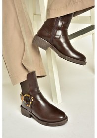 Resim Fox Shoes T820881009 Kahverengi Kadın Bot Kahverengi-suni Deri Kahverengi 
