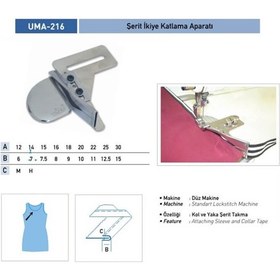 Resim Genel Markalar Uma şerit Ikiye Katlama Apara 14x7mm / Uma-216 