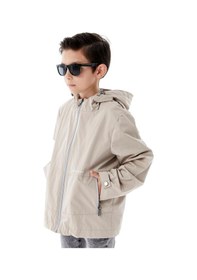 Resim Benitto Kids Erkek Çocuk Kapüşonlu Mevsimlik Yağmurluk 51366 Bej 