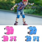 Resim 6 Parça Çocuk Koruyucu Set - 3-12 Yaş İçin Diz ve Dirsek Pedleri ile Bileklikler Dahil, Paten, Bisiklet, Kayak ve Scooter için 3'ü 1 Arada 
