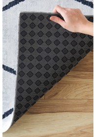 Resim Kaşmir Halı Sare By Kaşmir Halı Flis Yıkanabilir Kaymaz Taban 100X200 CM Salon Mutfak Halısı Yolluk Kilim 