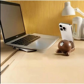 Resim Tudivanyu Aksesuar 3D Sevimli Ayıcık Telefon Tutucu Aksesuar, Ofis Masası Aksesuar 