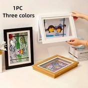 Resim Ön Açılır Manyetik A4 Sanat Çerçevesi - Katlanabilir, Çocukların Sanat & Fotoğrafları için Karikatür Temalı Resim Ekranı - Ev Ofisi Dekoru & Doğum Günü Hediyeleri için İdeal 