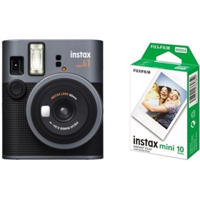 Resim Fujifilm Instax Mini 41 Fotoğraf Makinesi ve 10'lu Film 