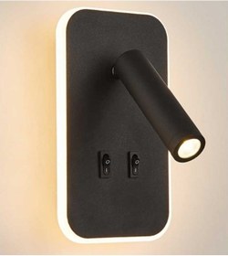 Resim Cata Ct-5253 Tuvalu Led Siyah Kasa Aplik 13w Günışığı Siyah 