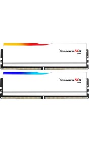 Resim Genel Markalar GSkill Gskıll Ripjaws M5 Beyaz Rgb DDR5-6400MHZ CL36 32GB (2X16GB) Dual (36-48-48-96) 1.35V 