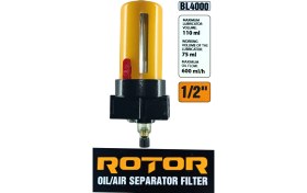 Resim rotor BL4000 Kompresör Yağ Filtresi 1/2", Yağ Akışı 600 Ml/saat 