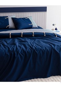 Resim Madame Coco Faust King Size %100 Pamuk Nevresim Takımı - Lacivert 8684427205112 Lacivert 