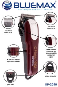 Resim Bluemax 2090 Saç Sakal Kesim Vücut Kıl Tüy Alma Çok Fonksiyonlu Profesyonel Berberlerin Tercihi Erkek Bakım 