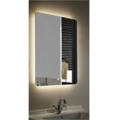 Resim Toprak Dekor 70 x 60 cm Ledli Ayna Banyo Aynası 