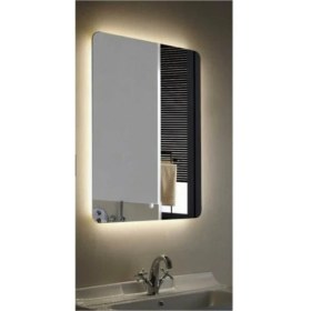 Resim Toprak Dekor 70 x 60 cm Ledli Ayna Banyo Aynası 