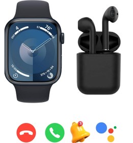 Resim BGGTech Iphone 13 Pro Max Uyumlu Watch 9 Series T900 Pro Max Akıllı Saat + i12 Bluetooth Kulaklık 