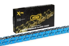 Resim Afam 530 XHR2-B 110 Xs-Ring dantelli açık tahrik zinciri mavi 