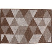 Resim Renkli Üçgen Ön Kapı Paspası İç Mekan Kapı Paspası Dış Mekan İç Mekan Paspası 24x35 İnç Su Geçirmez Kaymaz Yıkanabilir Hızlıca Nem Emici Ve Kire Dirençli Giriş Yolu Halıları 