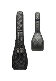 Resim Saz Kılıfı Suni Deri Kalın Kılıf Kapitoneli Uzun Sap Bağlama Kılıfı 