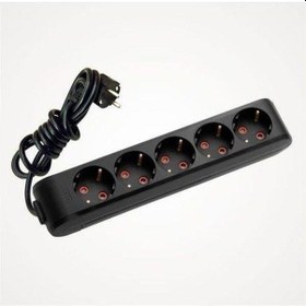 Resim Viko 5'li Priz 3x1,5 mm Uzatma Siyah 6 MT 