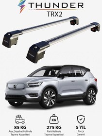 Resim Volvo Xc40 2020-sonrası Trx2 Thunder Carrier Kilitli Ara Atkı Taşıyıcı Tavan Barı Siyah 