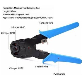 Resim Rj45 Ethernet Rj11 Rj12 Rj45 Telefon Sıkma Çakma Pensesi Cat5 Cat6 Pense + Kablo Soyucu 