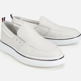Resim HOTİÇ Erkek Deri Siyah Metal Detaylı Günlük Loafer 