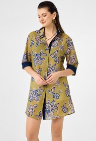 Resim Yeşil Edesia kısa gömlek tunik - S/M Beden (36-38) 