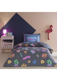 Resim Taç Vibra Ranforce Tek Kişilik Nevresim Takımı Mor 000000001000051025 Mor 