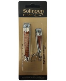 Resim SOLİNGEN ELİZE 2'Lİ TIRNAK MAKASI BÜYÜK VE ORTA BOY DESENLİ 