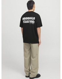Resim Jack & Jones Jorvesterbro Back Tee Ss Crew Neck Siyah Renkli 